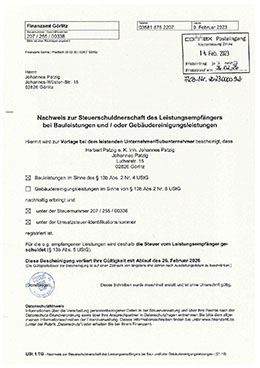 Freistellungsbescheinigung nach § 13b Abs 2